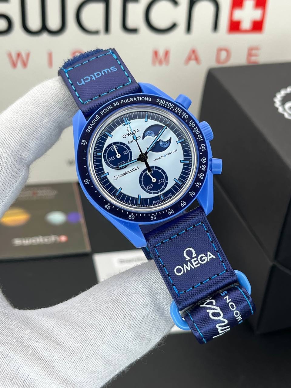 ساعت امگا سواچ اسنوپی ماموریت ماه Omega Swatch Mission To Moon