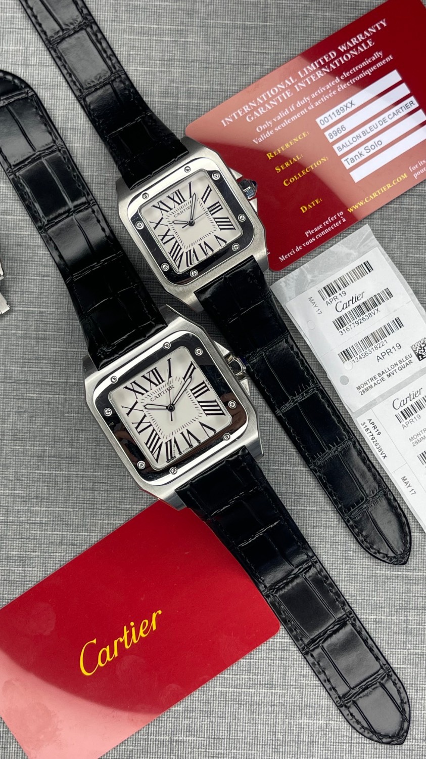 ساعت مچی ست کوارتز کارتیه سانتوس Cartier