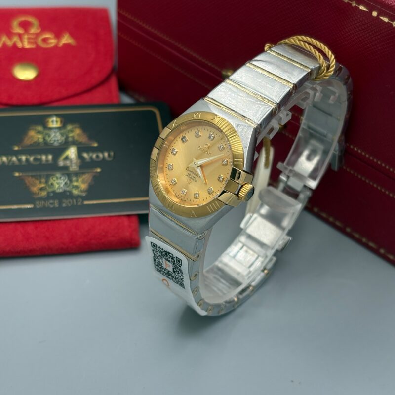 ساعت مچی زنانه امگا کانسلیشن بار کدار OMEGA