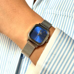 ساعت زنانه دنيل ولينگتون سیلور صفحه آبی Daniel Wellington quadro