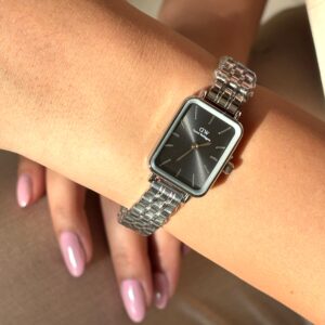 ساعت زنانه دنيل ولينگتون سلیور صفحه مشکی Daniel Wellington