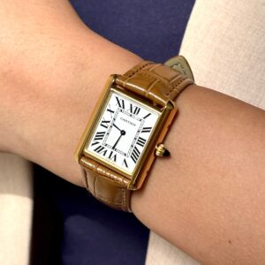 ساعت کارتیه کد دار مدل تانک Cartier سایز مدیوم