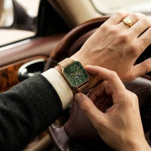ساعت مچی مردانه کاسیو رزگلد صفحه سبز Casio MTP-M305D-1A2 Moonphase