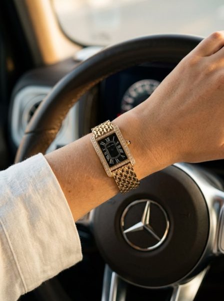 ساعت مچی زنانه کارتیه تانک امریکن cartier tank Americaine