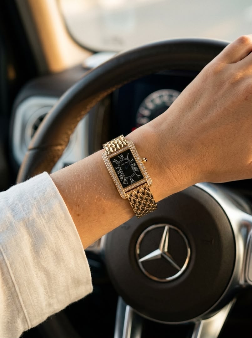 ساعت مچی زنانه کارتیه تانک امریکن cartier tank Americaine