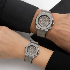 ساعت مچی ست هابلوت کرنوگراف اسکلتون Hublot