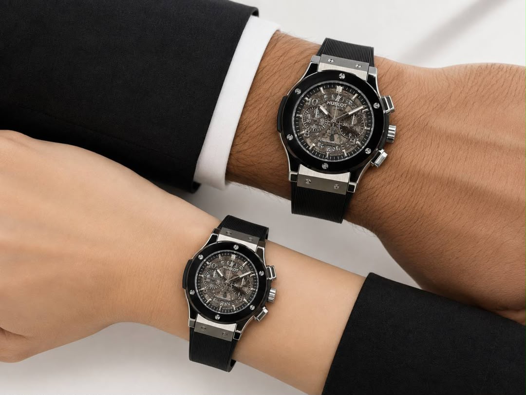 ساعت مچی ست هابلو کرنوگراف سیلور Hublot