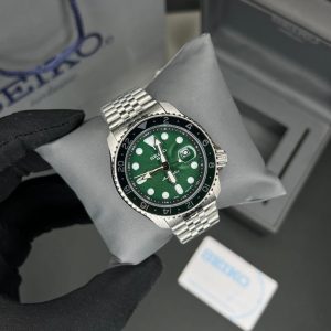 ساعت مردانه سیکو 5 جی ام تی اتوماتیک صفحه سبز 021647 SEIKO 5 GMT