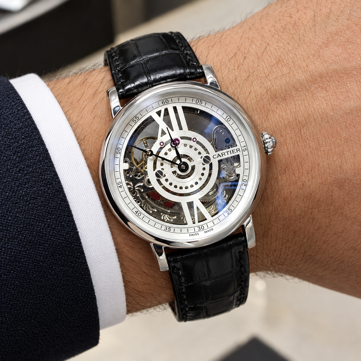 ساعت مردانه اتوماتیک کارتیه Cartier