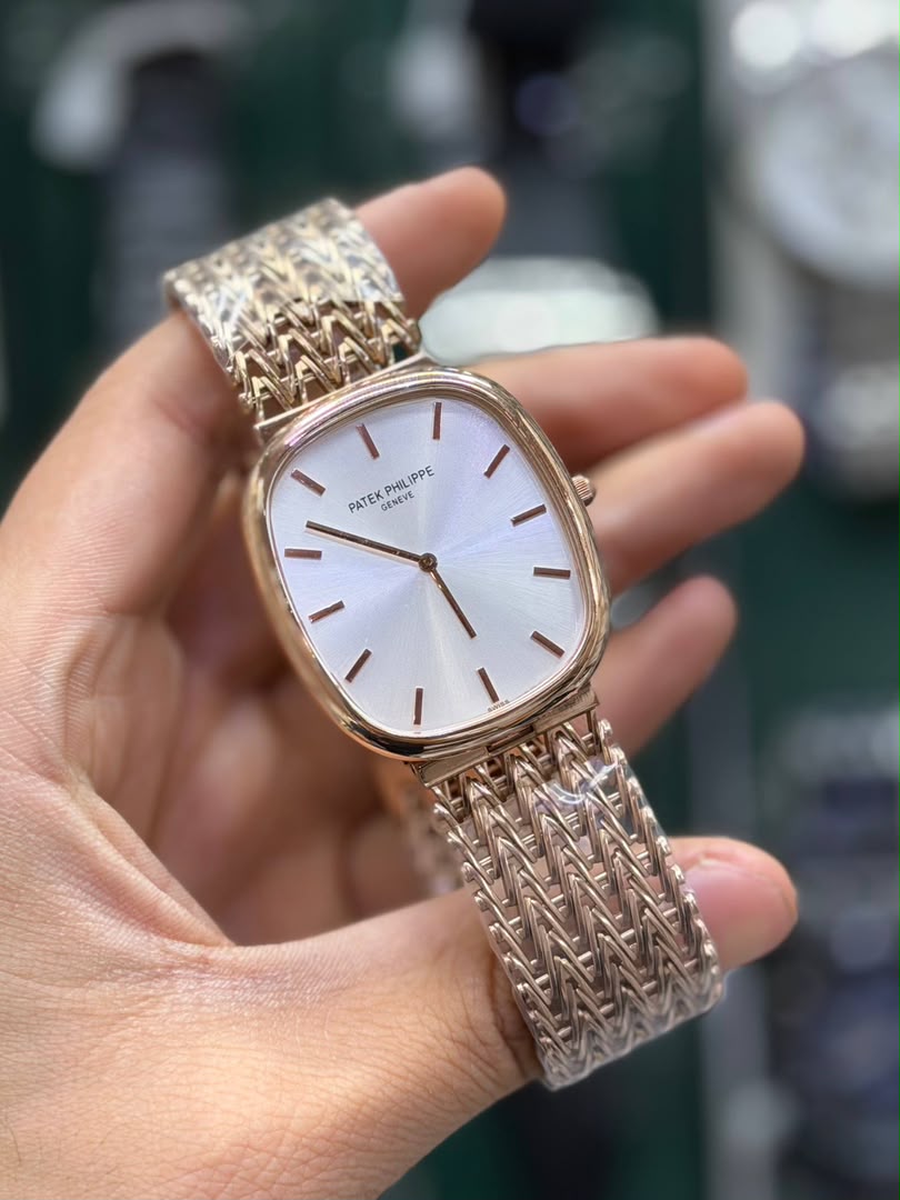 ساعت مردانه موتور سوئیس پتک فیلیپ رزگلد Patek Philippe Golden Ellipse - تصویر 2