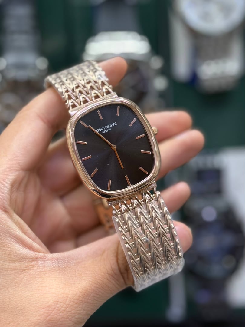 ساعت مردانه موتور سوئیس پتک فیلیپ رزگلد Patek Philippe Golden Ellipse
