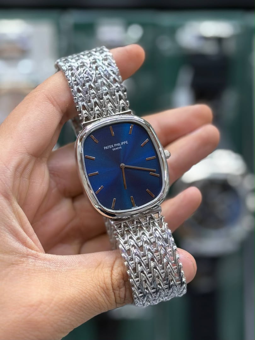 ساعت مردانه موتور سوئیس پتک فیلیپ سیلور Patek Philippe Golden Ellipse - تصویر 2