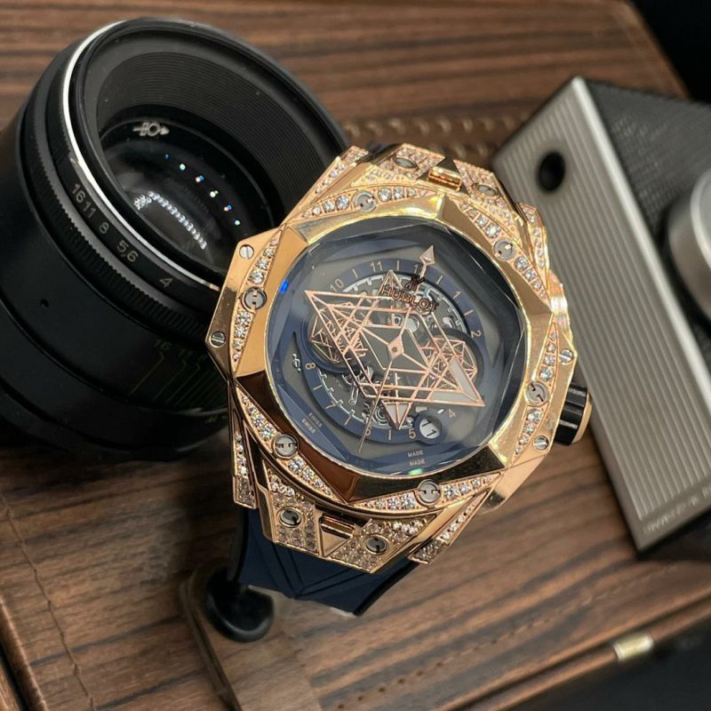 ساعت مردانه نگین دار هابلو بیگ بنگ Hublot (6)