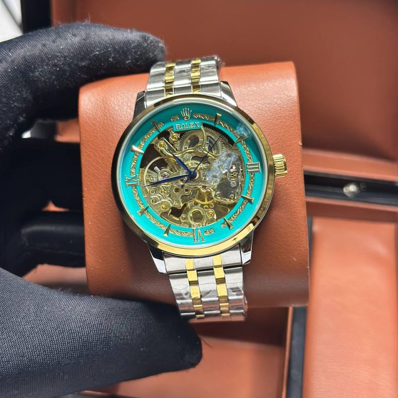 ساعت مردانه رولكس طرح اسکلتون Rolex
