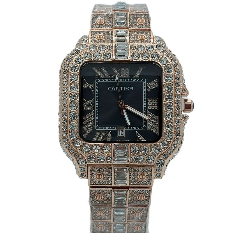 ساعت مردانه كارتيه سانتوز فول نگين Cartier Santos