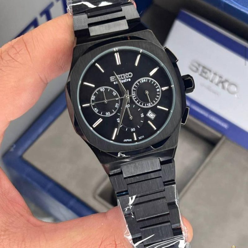 ساعت مچی مردانه سه موتوره سیکو seiko exclusive