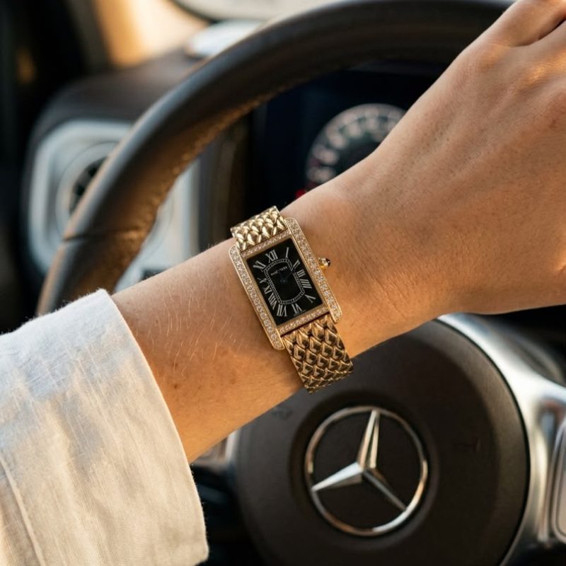 ساعت مچی زنانه کارتیه تانک امریکن cartier tank Americaine