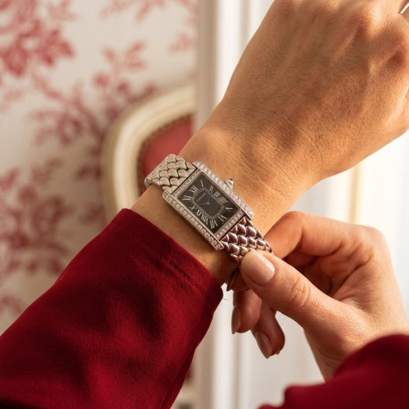 ساعت مچی زنانه کارتیه تانک امریکن cartier tank Americaine