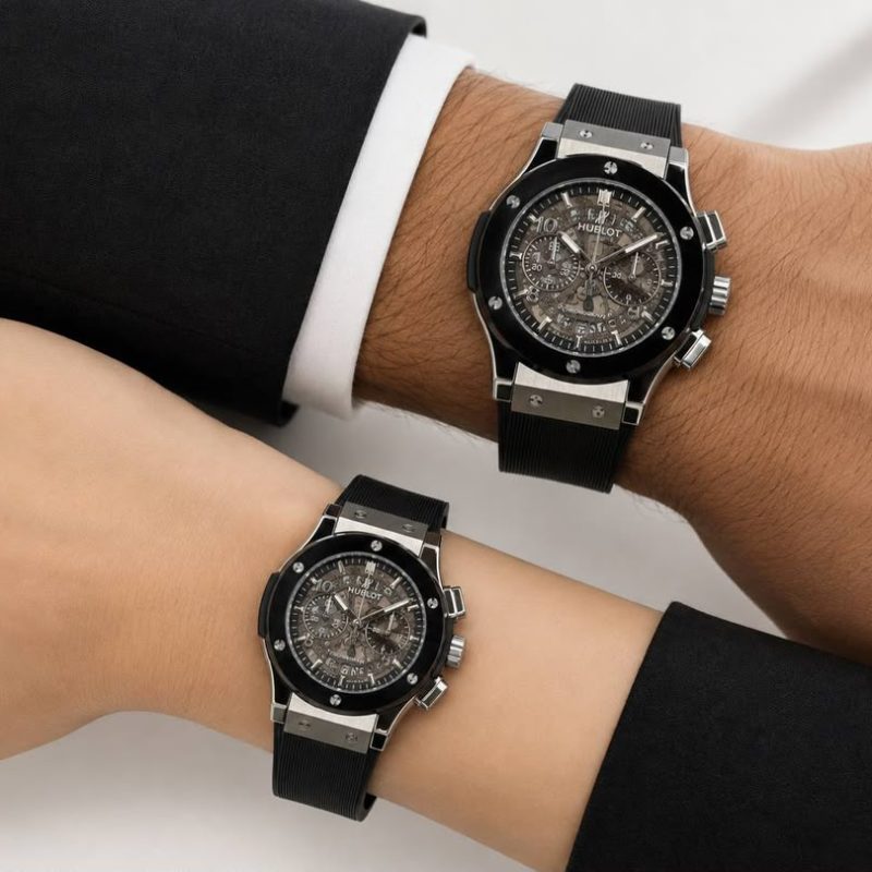 ساعت مچی ست هابلو کرنوگراف سیلور Hublot