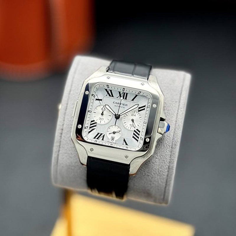 ساعت مردانه كارتيه دسانتوس کرنوگراف Cartier 