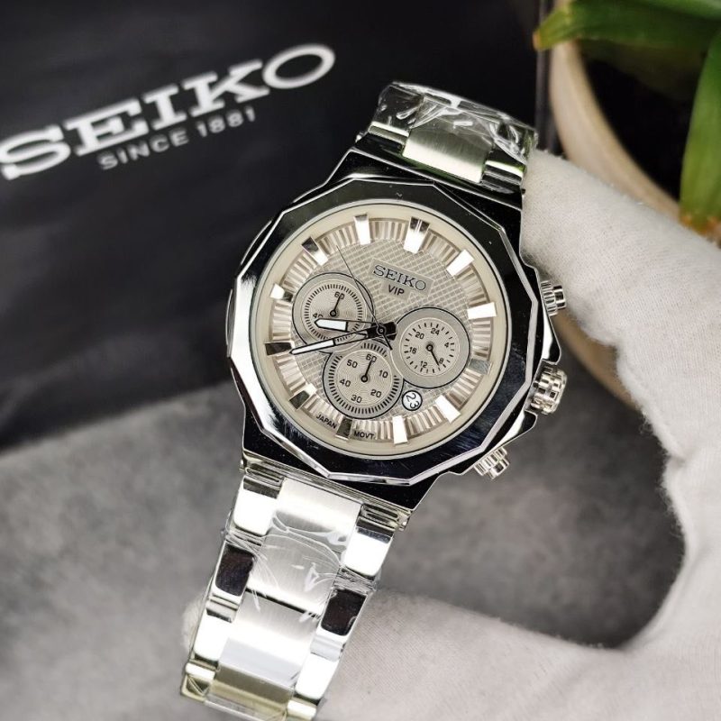 ساعت مچی مردانه سه موتوره سیکو  SEIKO VIP 002