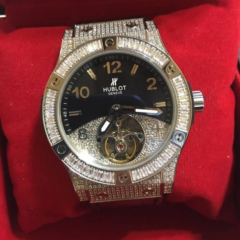 ساعت مردانه موتور سوئیس فول نگین هابلوت Hublot (3)