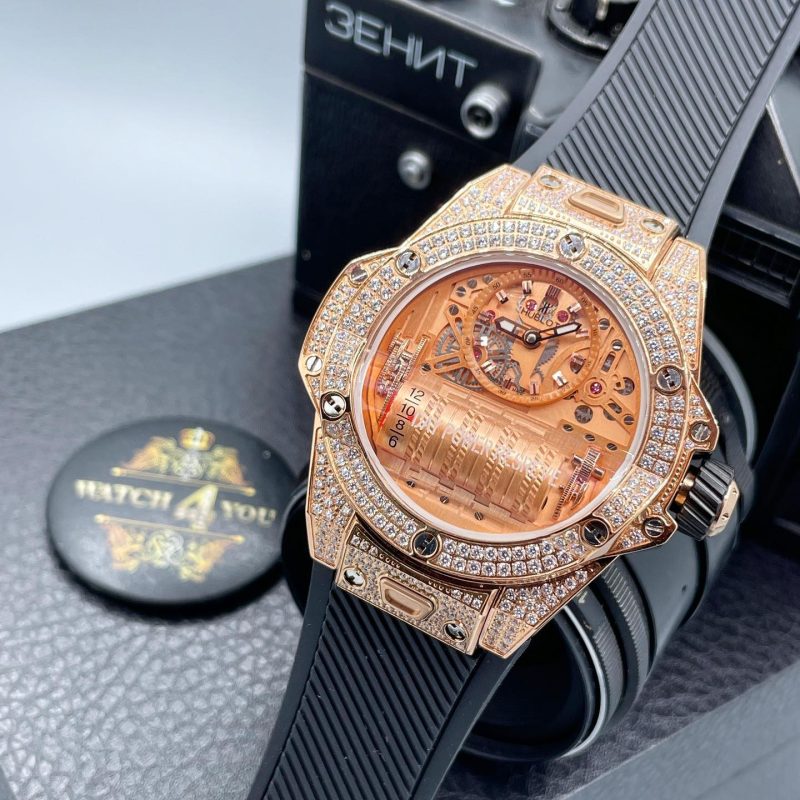 ساعت مردانه هابلوت با نگين پاک سوارسکی Hublot (2)