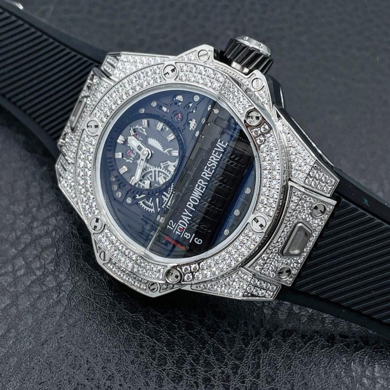 ساعت مردانه هابلوت با نگين پاک سوارسکی Hublot (3)