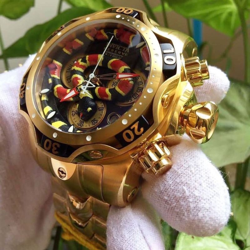 ساعت مچی مردانه اورجینال اینویکتا Invicta Venom cobra (4)