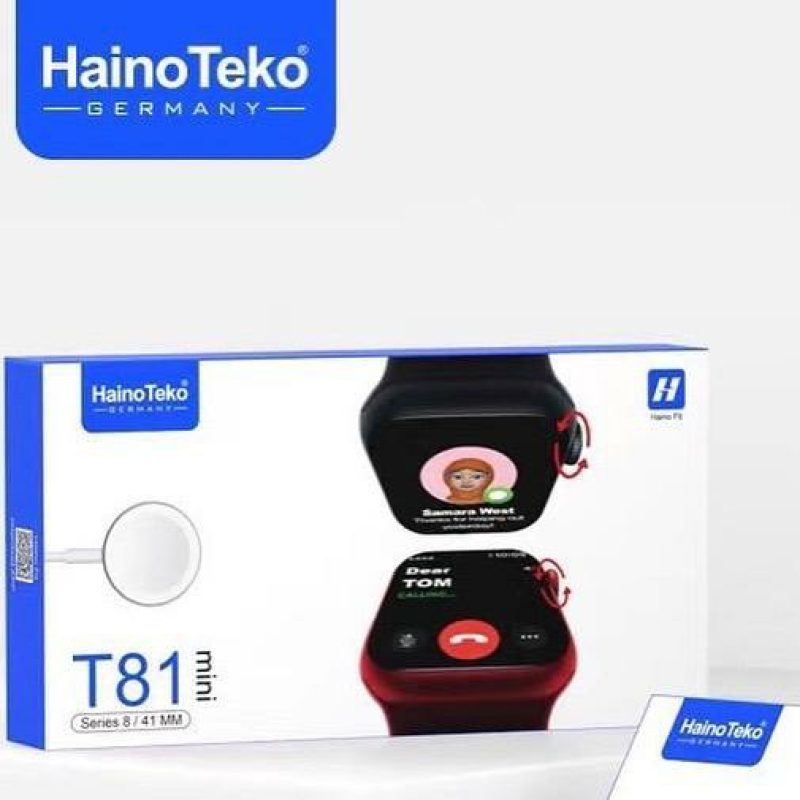ساعت هوشمند  T81 Mini مدل جدید سری ۸ سایز ۴۱ میلی متری جدیدترین مدل سایز کوچک فول اسکرین برند هاینو تکو HainoTeko (1)